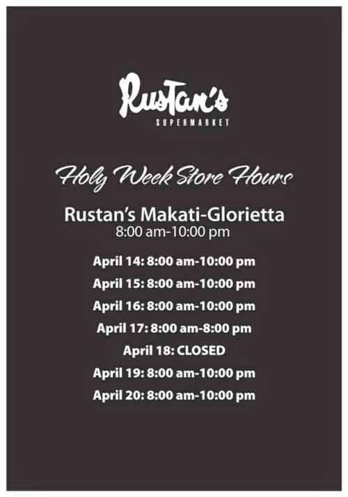 rustans-glorietta-makati-holy-week-schedule.jpg, Jan 2022